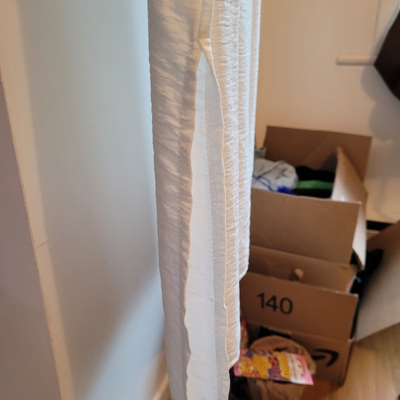 Off-white polyester-cotton summer dress - Picture 3 of 6